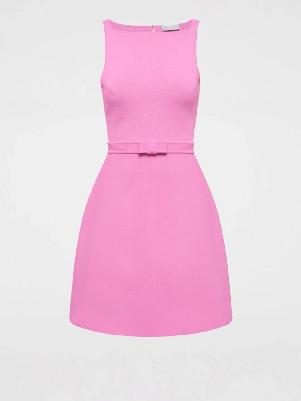 Scanlan Theodore Crepe Knit Bow Belt Dress Pink Size XS
